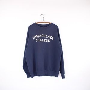 Vintage Navy Immaculata College Sweatshirt